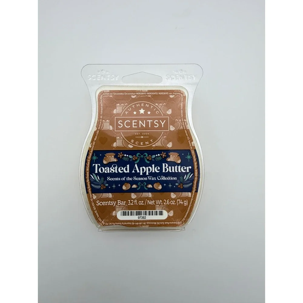 Scentsy Toasted Apple Butter Fragrance Scented Bar Wax Melts New